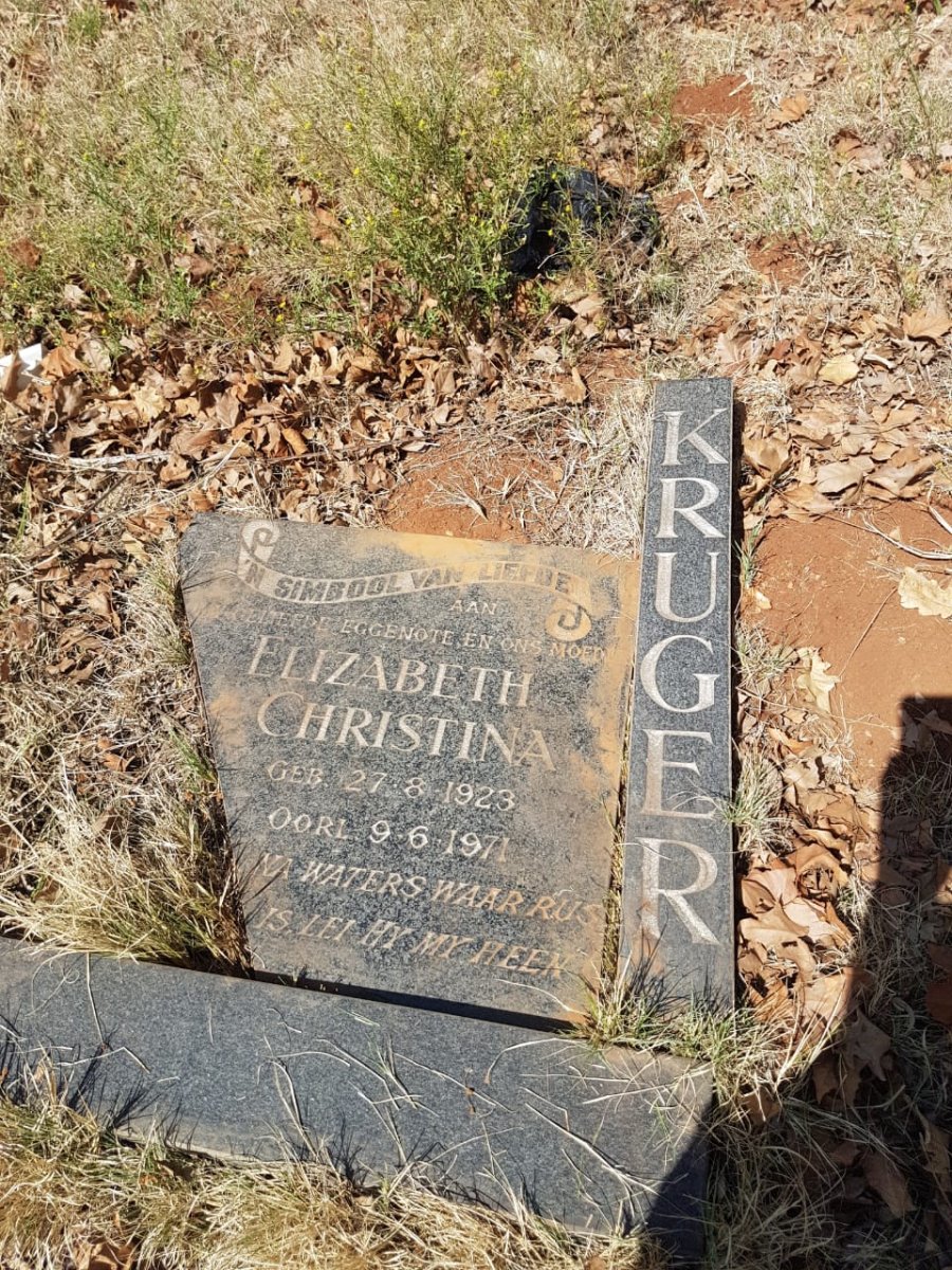 KRUGER Elizabeth Christina 1923-1971