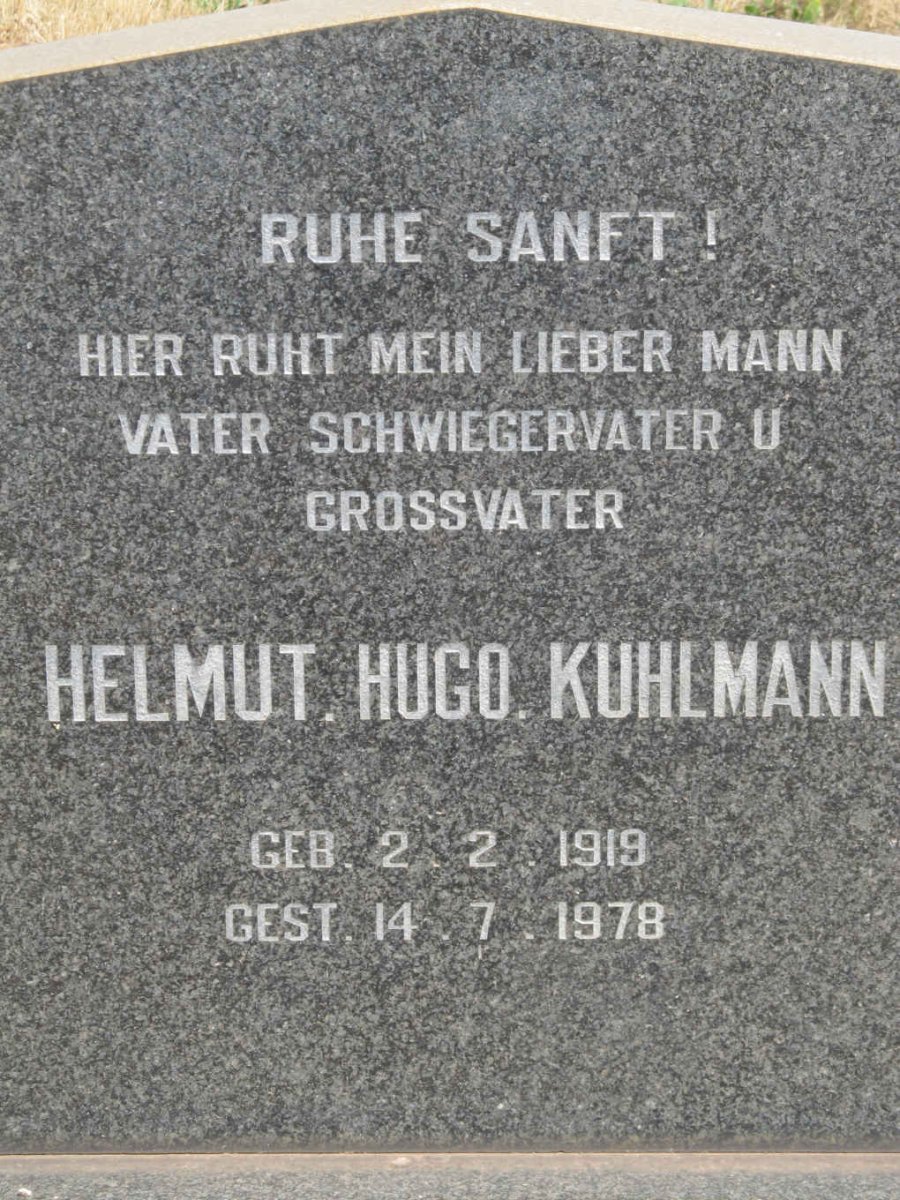 KUHLMANN Helmut Hugo 1919-1978