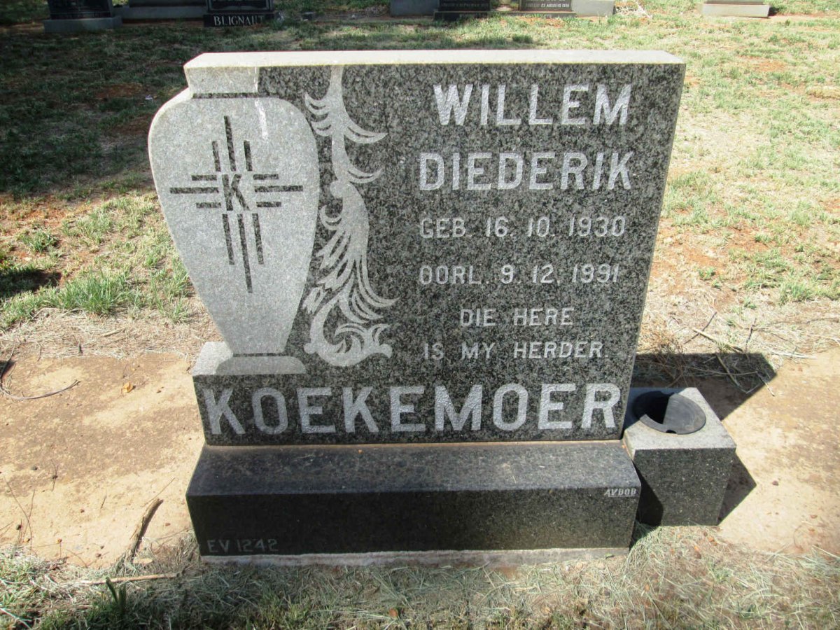 KOEKEMOER Willem Diederik 1930-1991