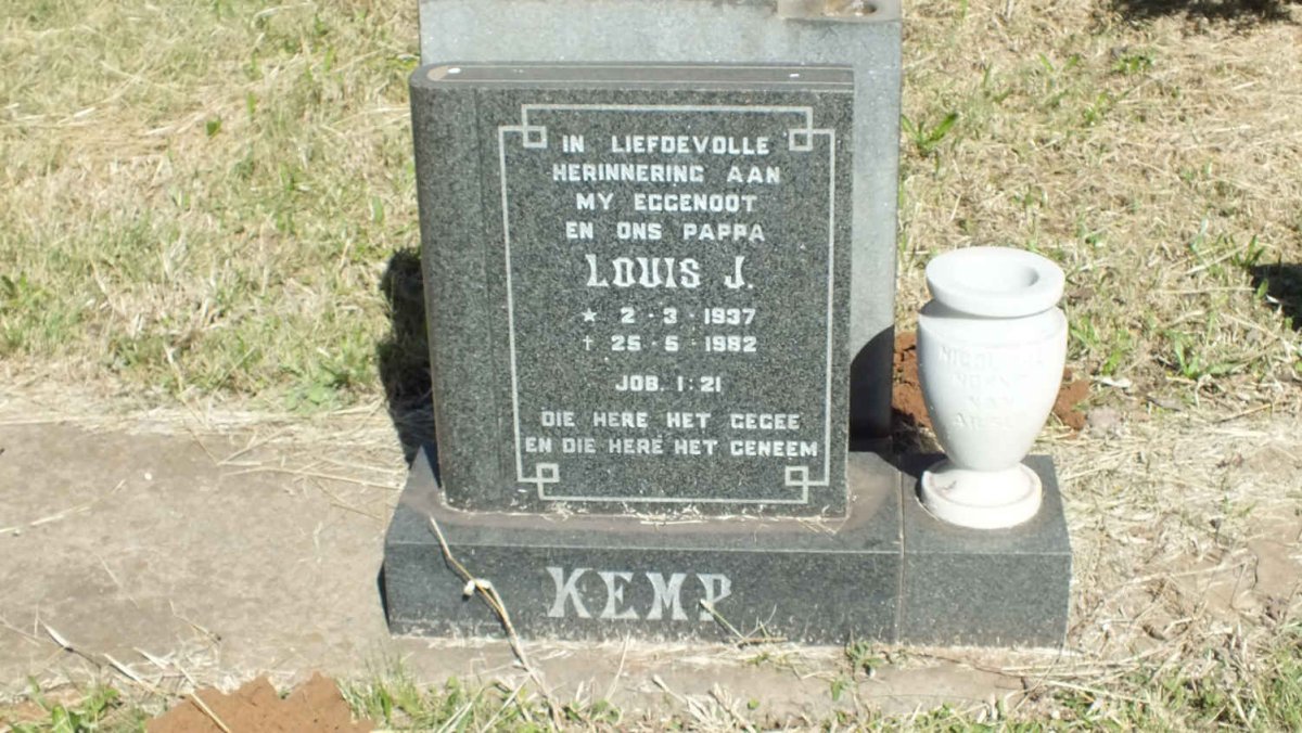KEMP Louis J. 1937-1982