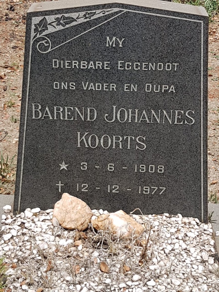 KOORTS Barend Johannes 1908-1977