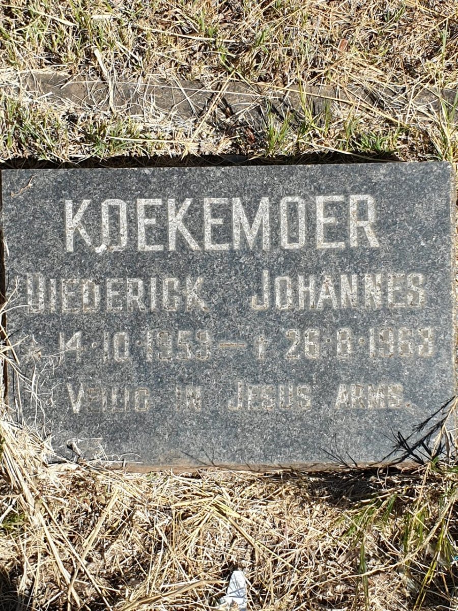 KOEKEMOER Diederick Johannes 1959-1968