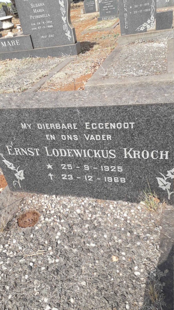 KROCH Ernst Lodewickus 1925-1968