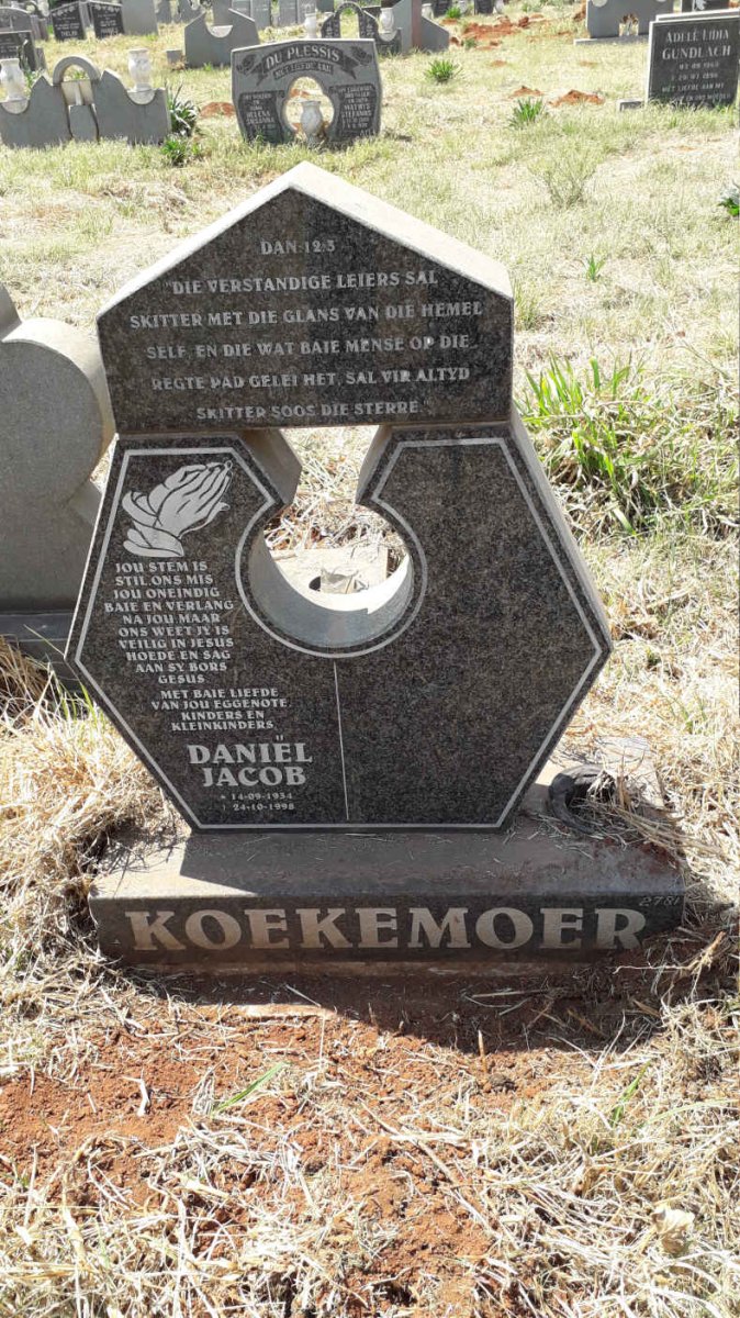 KOEKEMOER Daniël Jacob 1934-1998