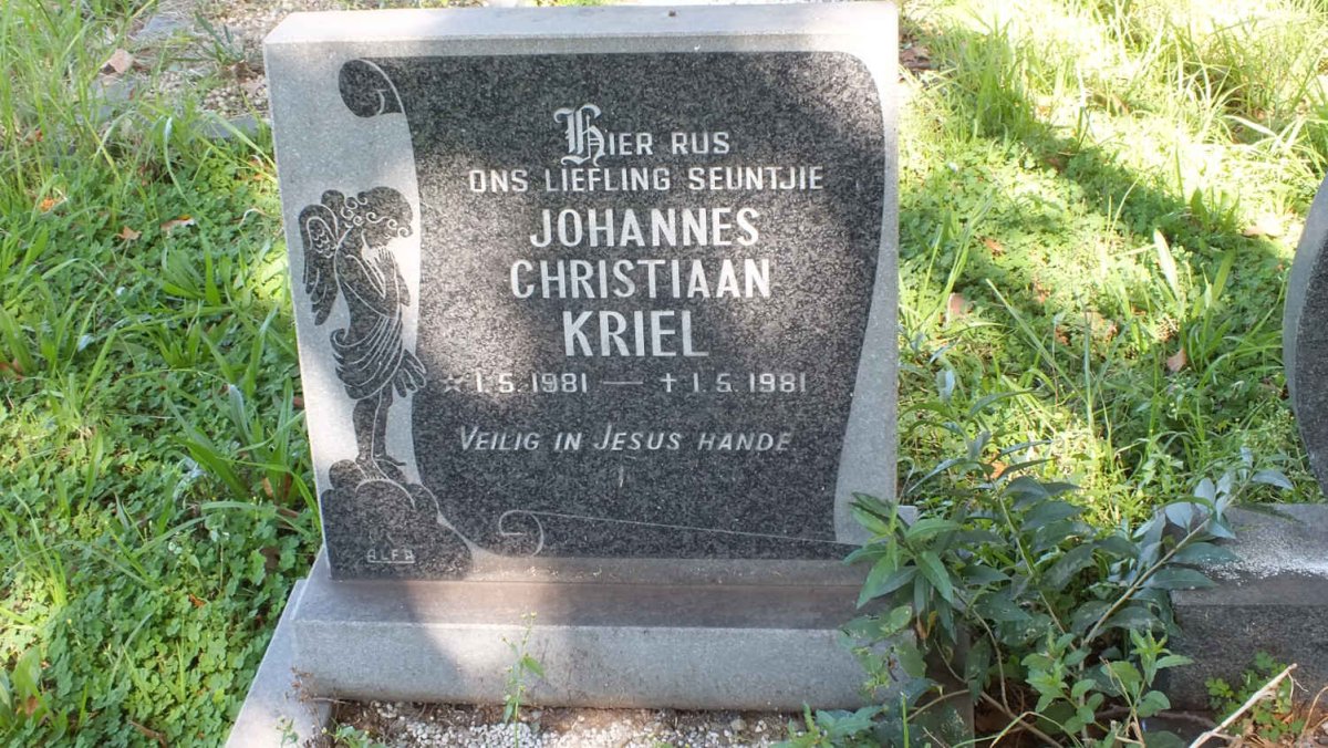 KRIEL Johannes Christiaan 1981-1981