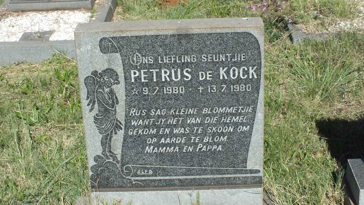 KOCK Petrus, de 1980-1980