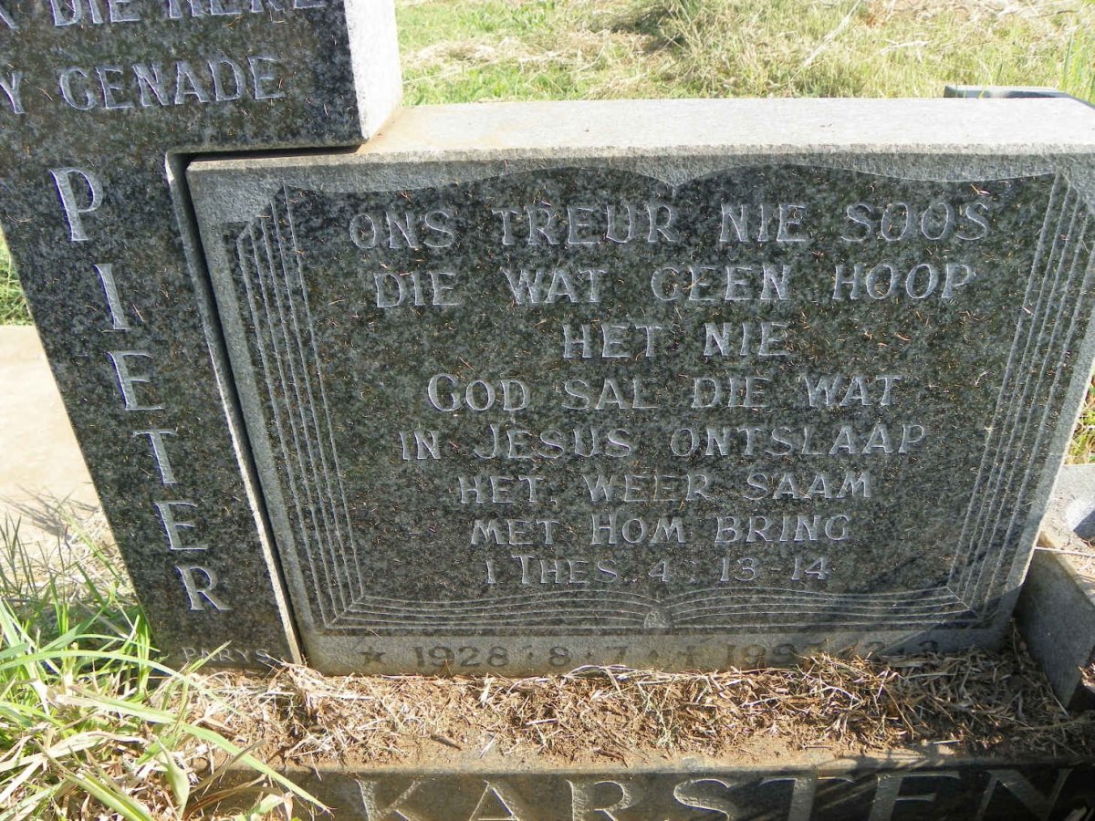 KARSTEN Pieter 1928-1997