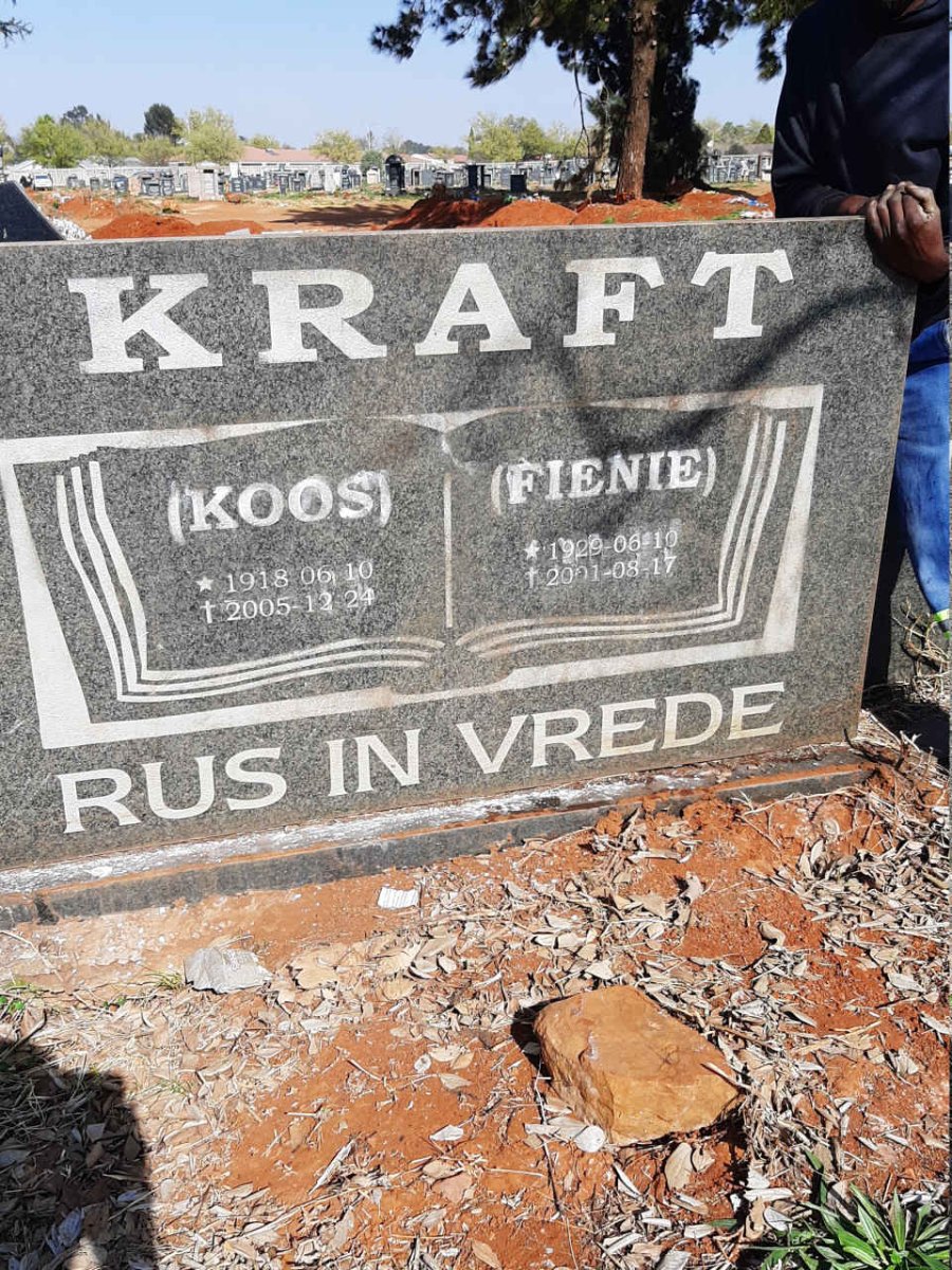 KRAFT Koos 1918-2005 & Fienie 1929-2001