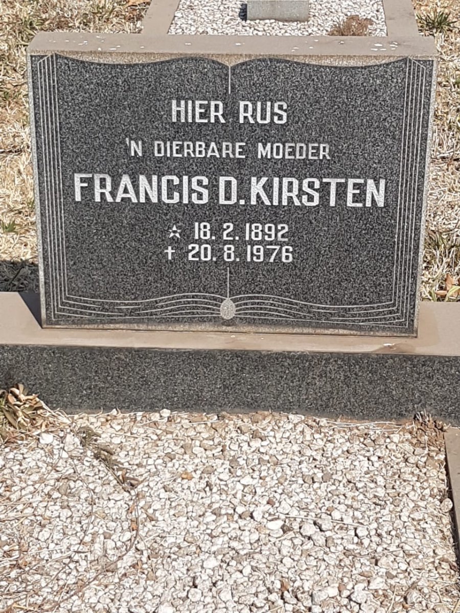 KIRSTEN Francis D. 1892-1976