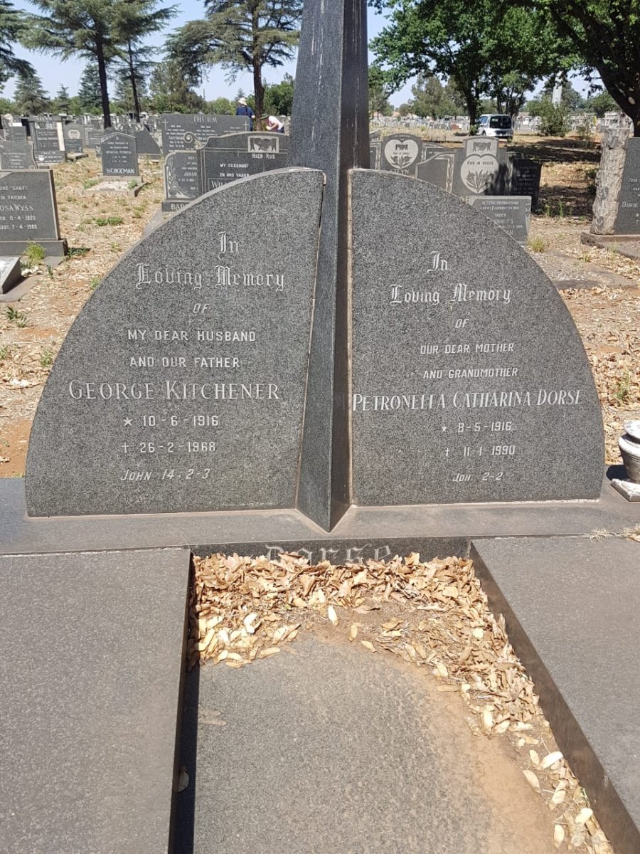 KITCHENER George 1916-1968 :: DORSE Petronella Catharina 1916-1990