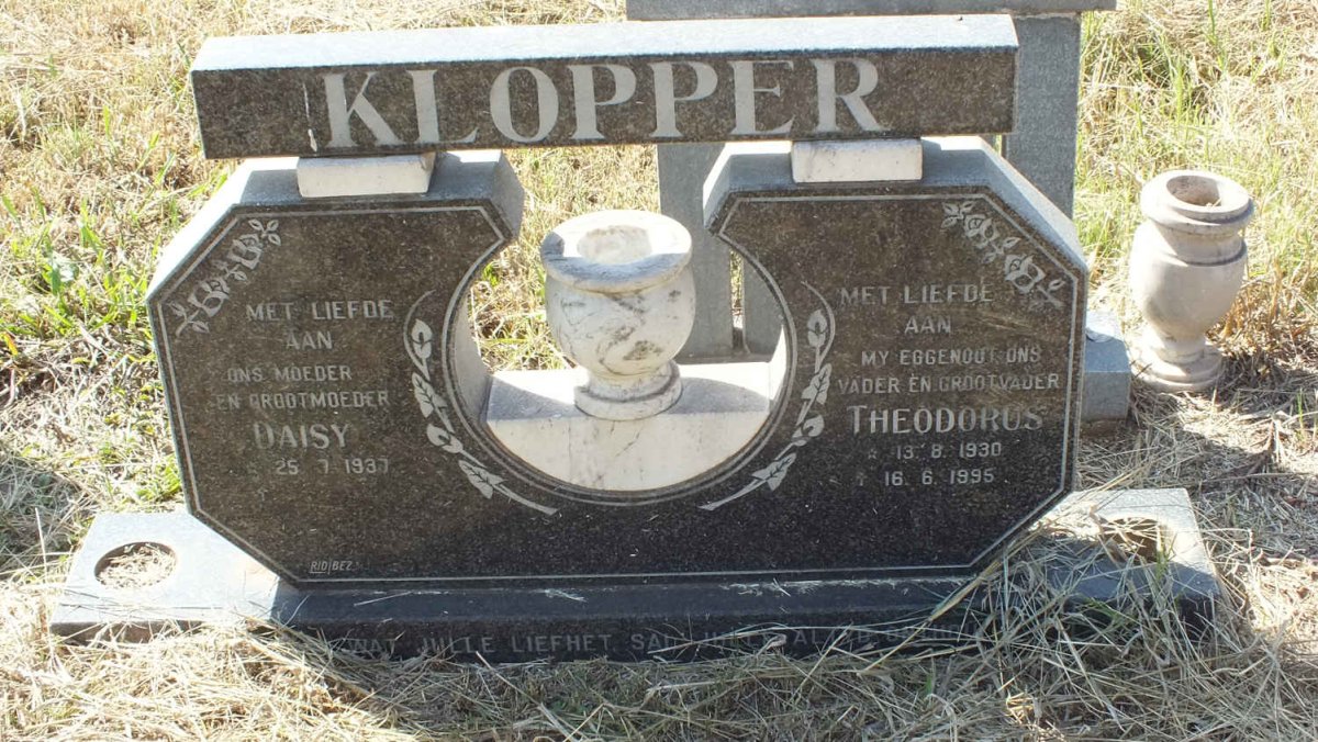 KLOPPER Theodorus 1930-1995 &amp; Daisy 1937-