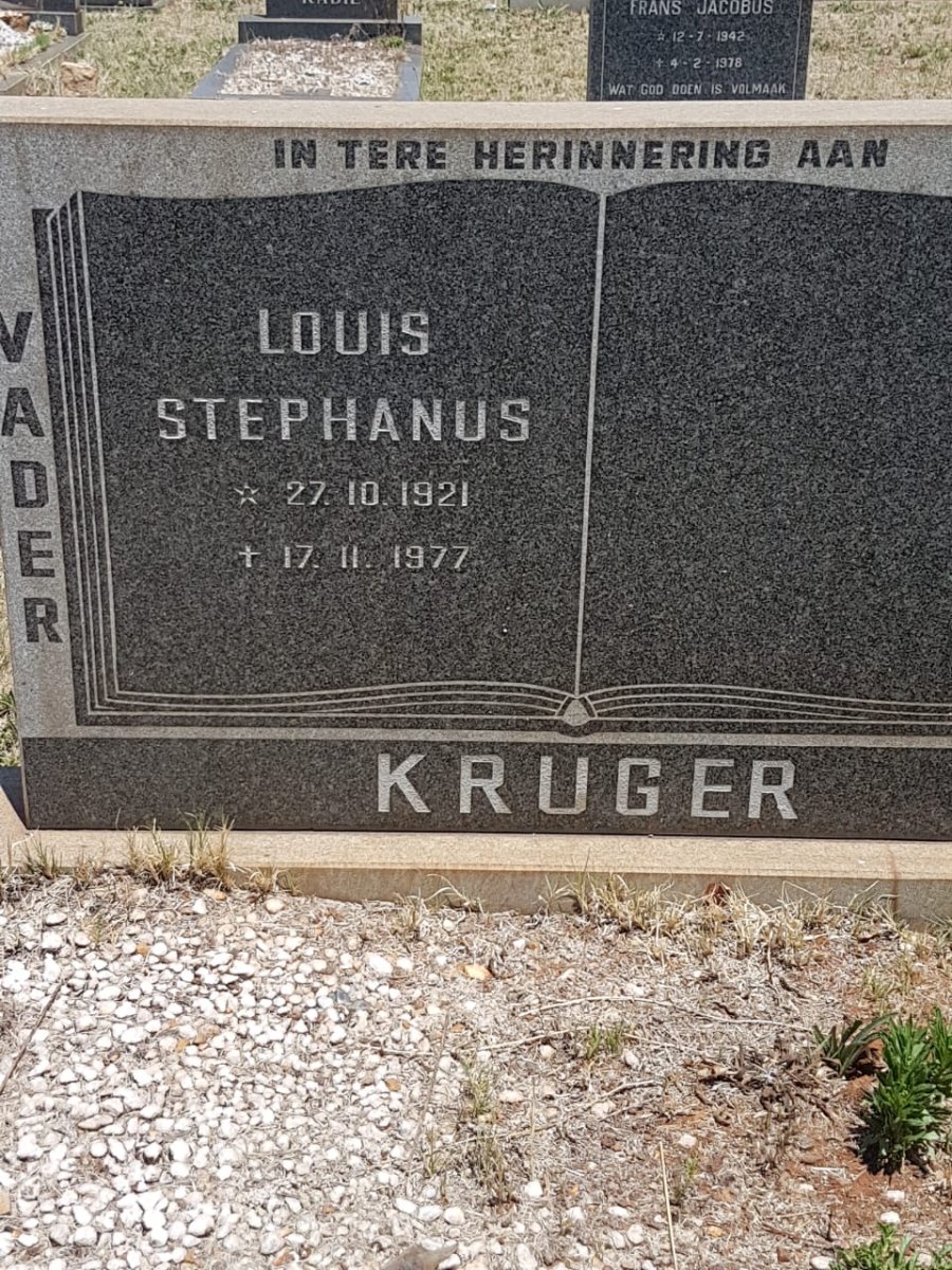 KRUGER Louis Stephanus 1921-1977