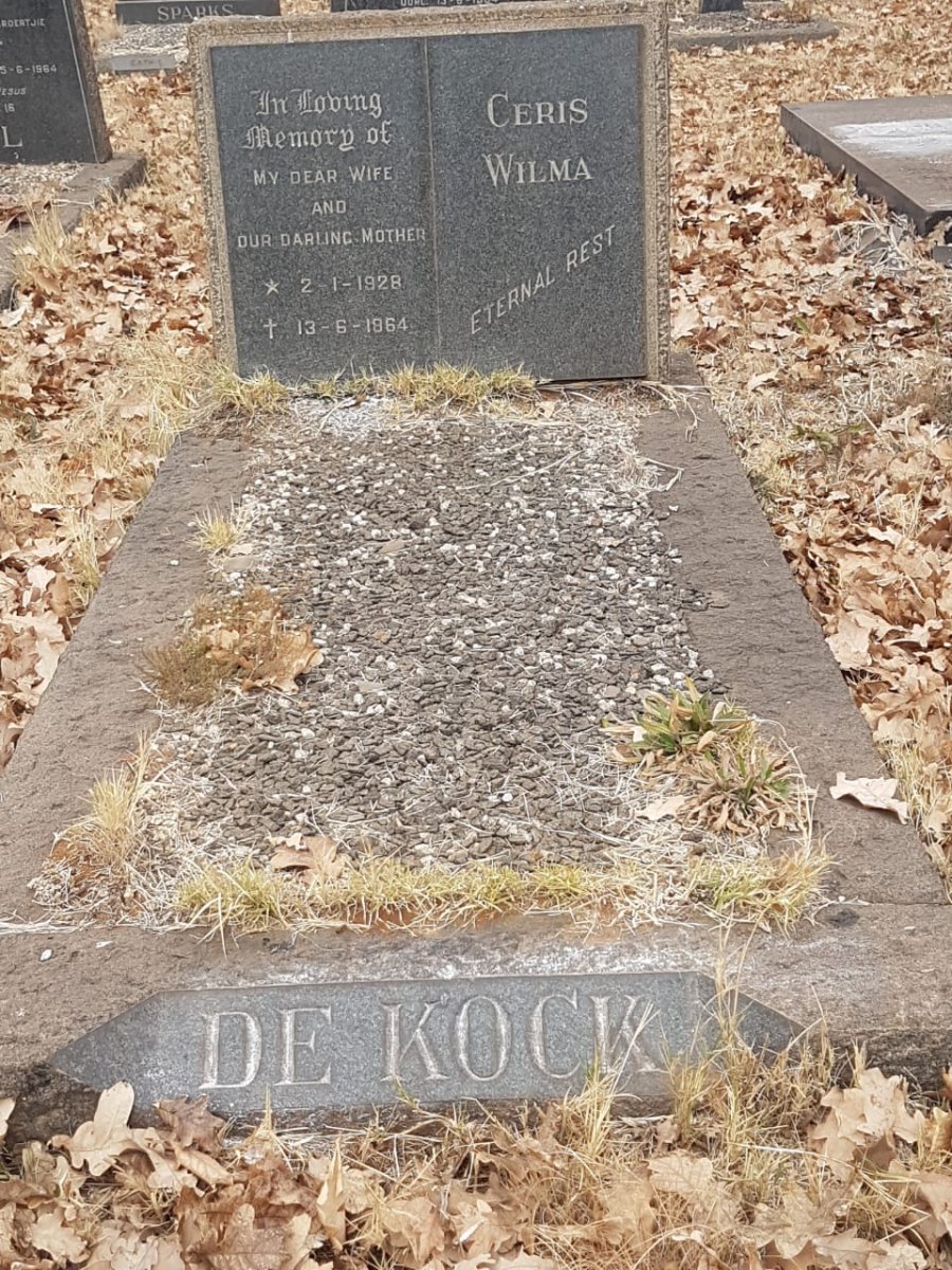 KOCK Ceris Wilma, de 1928-1964