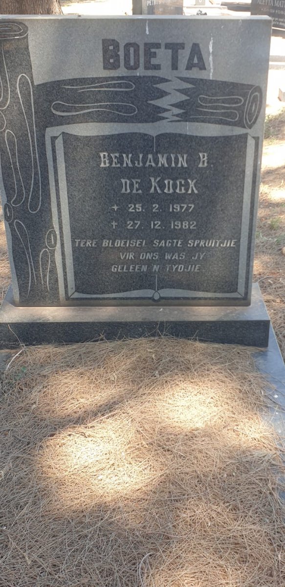 KOCK Benjamin B., de 1977-1982
