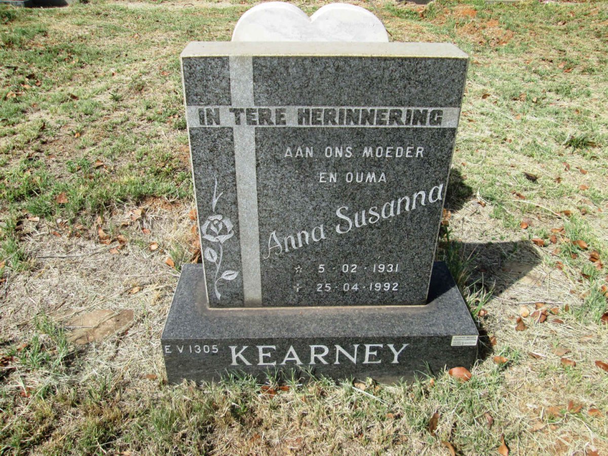 KEARNEY Anna Susanna 1931-1992