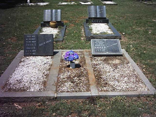 KRUGER Pieter H. 1884-1967 &amp; Anna A.P. PRETORIUS 1899-1992