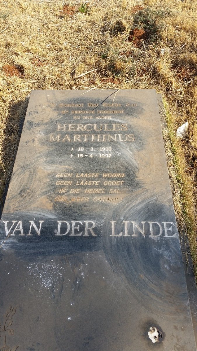 LINDE Hercules Marthinus, van der 1953-1997