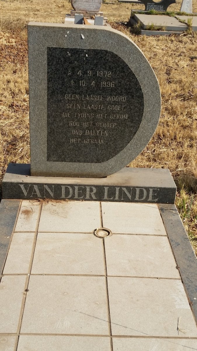 LINDE Daleen, van der 1972-1996