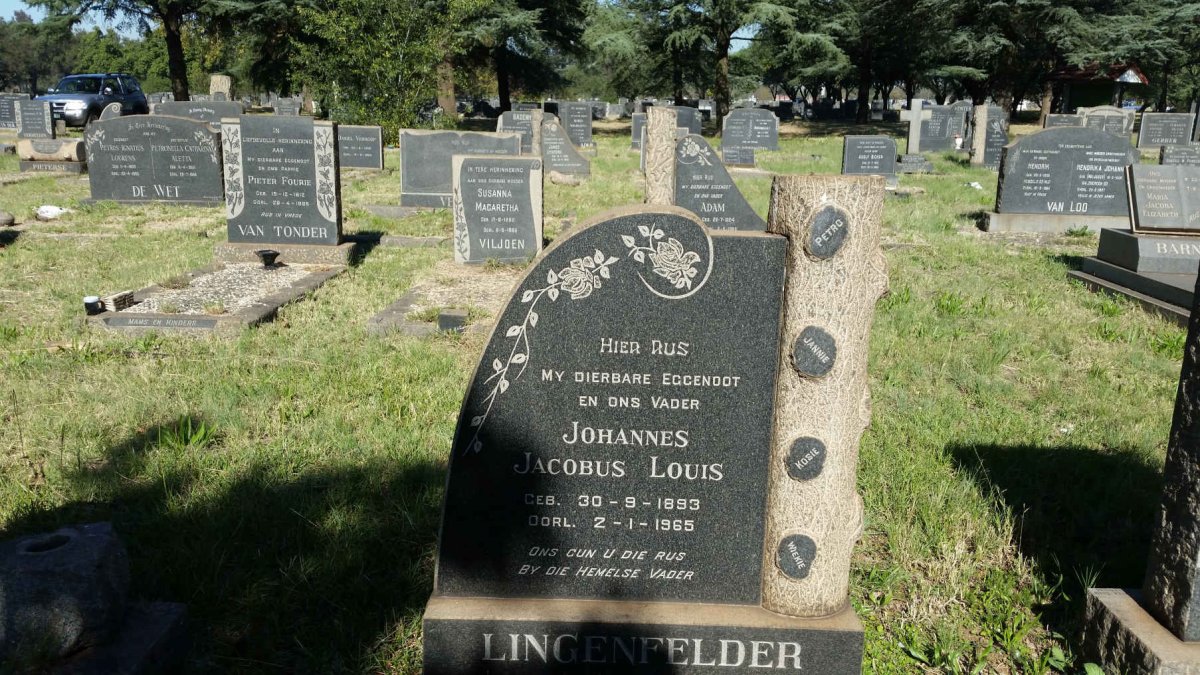 LINGENFELDER Johannes Jacobus Louis 1893-1965