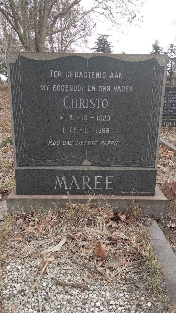 MAREE Christo 1923-1966
