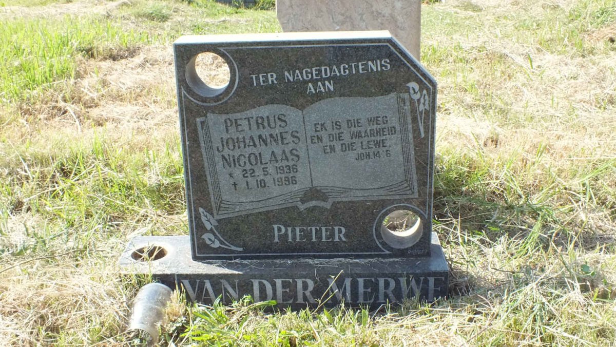 MERWE Petrus Johannes Nicolaas, van der 1936-1996
