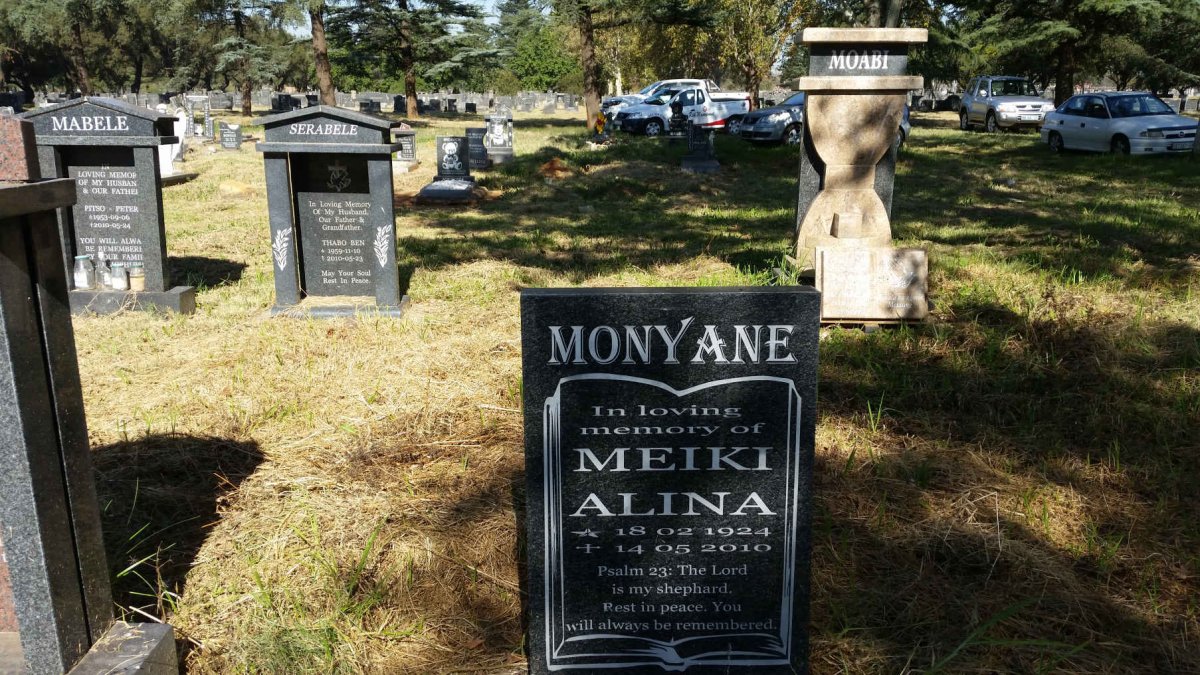 MONYANE Meiki Alina 1924-2010