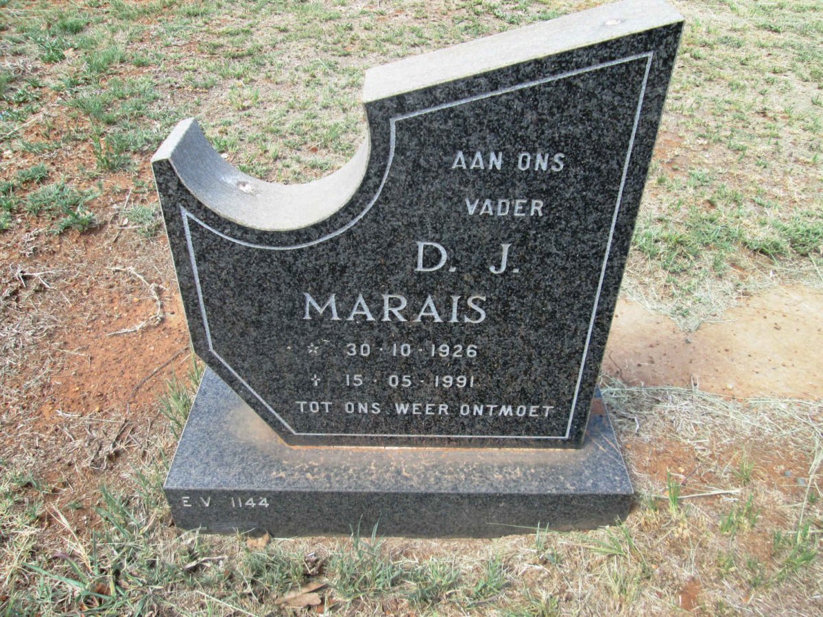 MARAIS D.J. 1926-1991