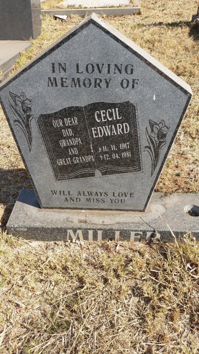 MILLER Cecil Edward 1917-1981