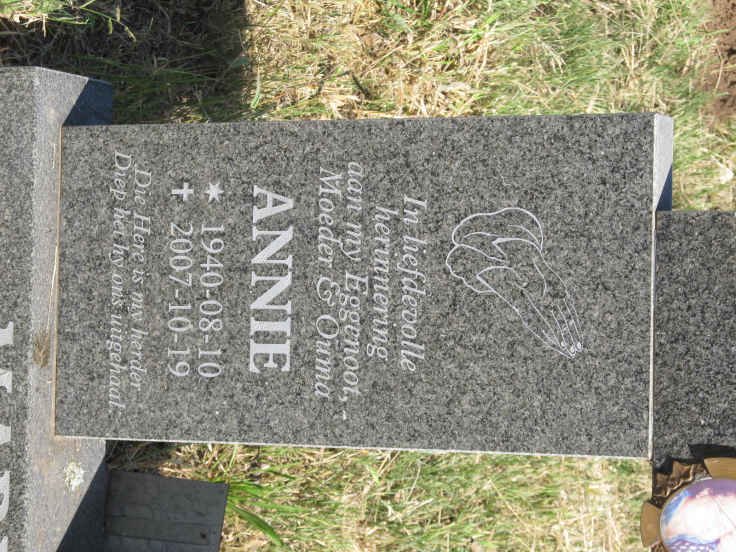 MARITZ Hendrik 1938-2011 &amp; Annie 1940-2007