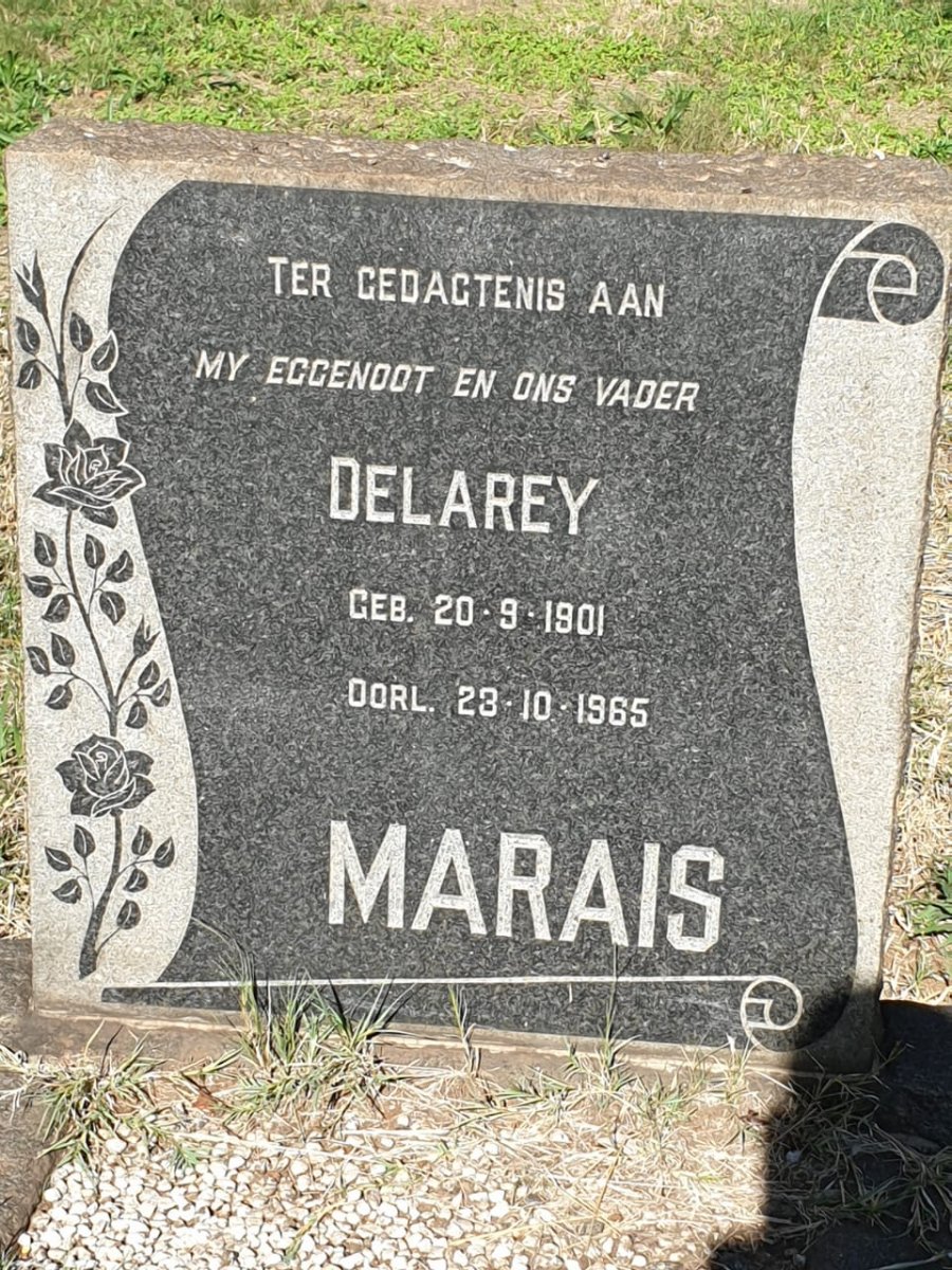 MARAIS Delarey 1901-1965