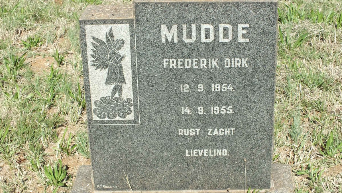 MUDDE Frederik Dirk 1954-1955