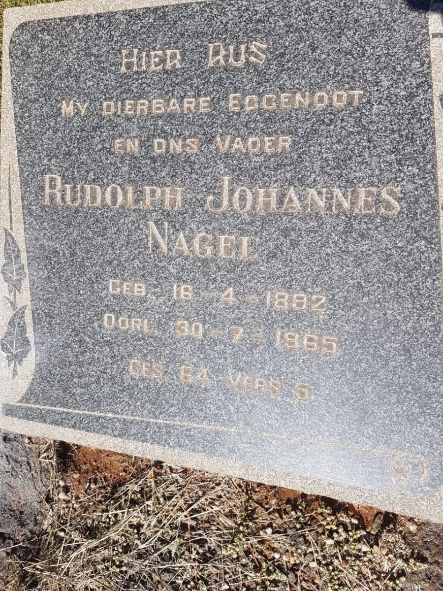 NAGEL Rudolph Johannes 1892-1965