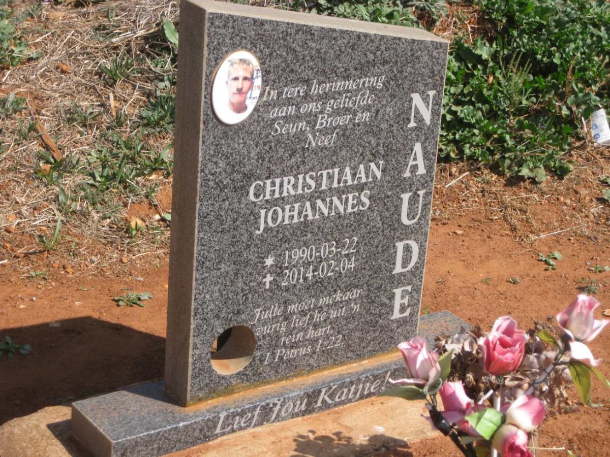 NAUDE Christiaan Johannes 1990-2014