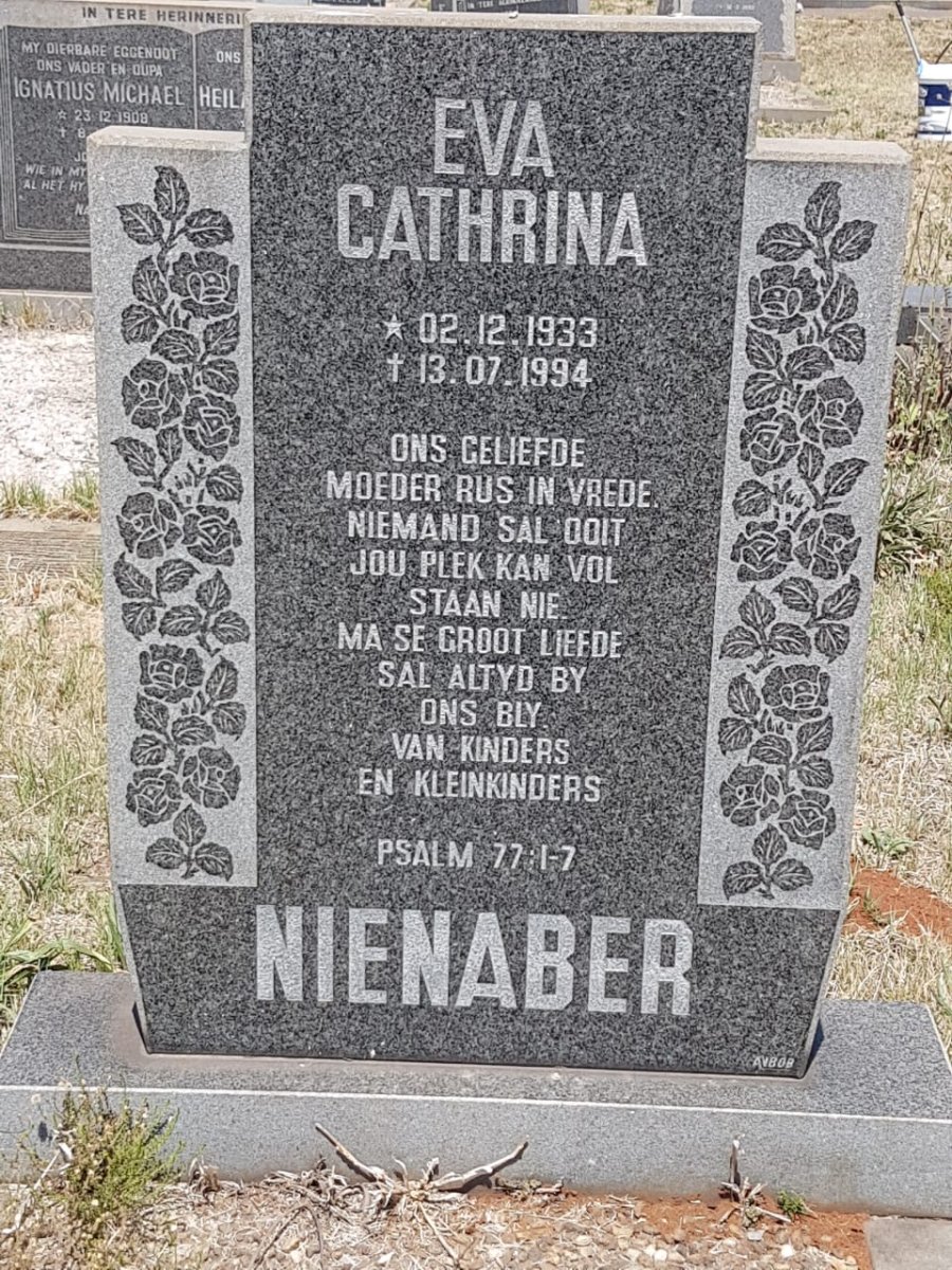 NIENABER Eva Cathrina 1933-1994