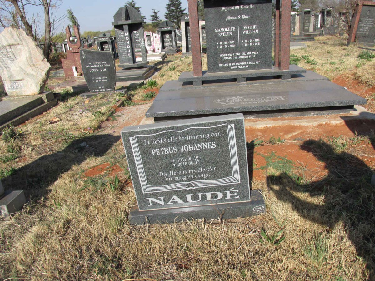 NAUDE Petrus Johannes 1941-2016