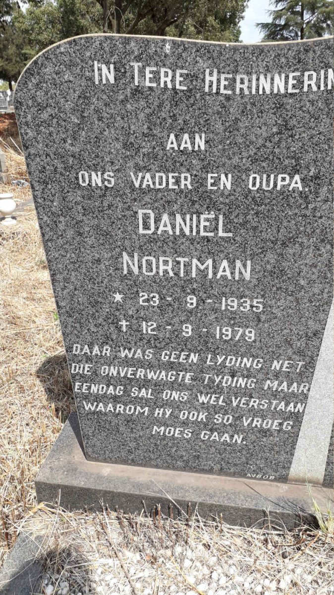 NORTMAN Daniel 1935-1979