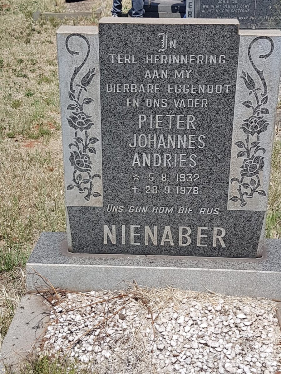 NIENABER Pieter Johannes Andries 1932-1978