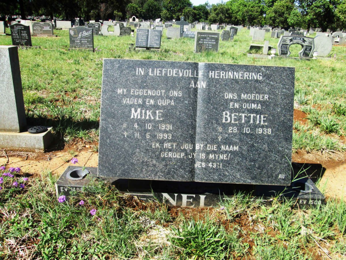 NEL Mike 1931-1993 &amp; Bettie 1938-