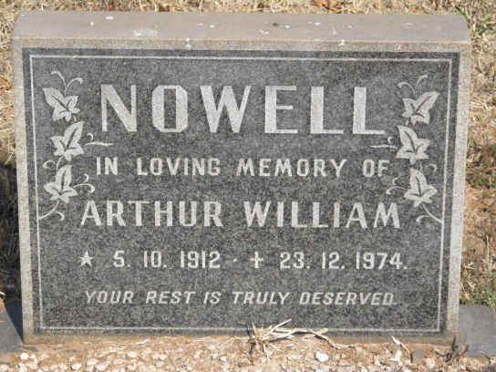 NOWELL Arthur William 1912-1974
