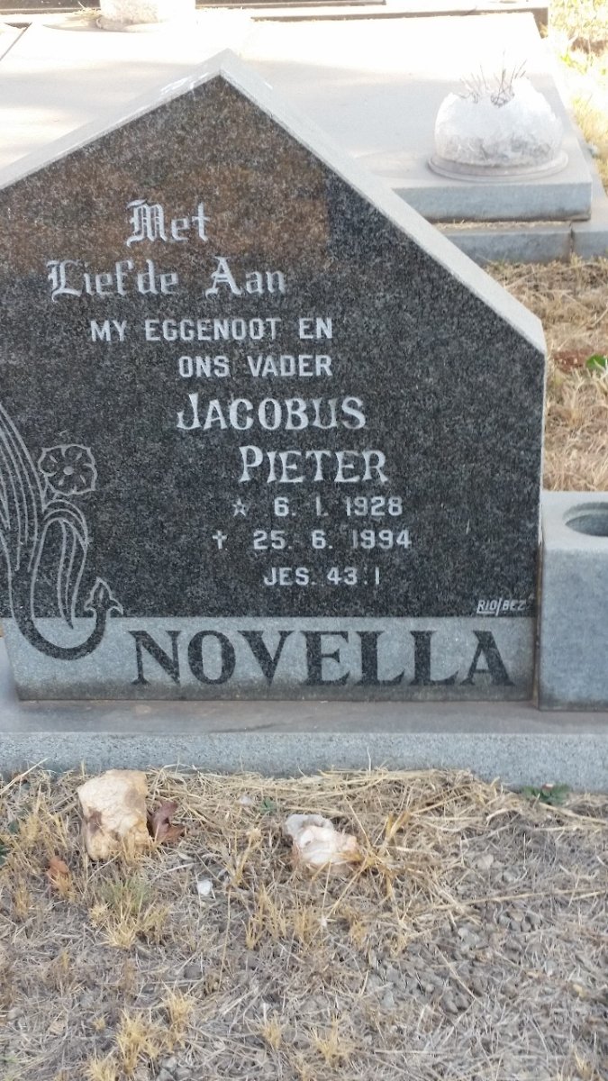NOVELLA Jacobus Pieter 1928-1994