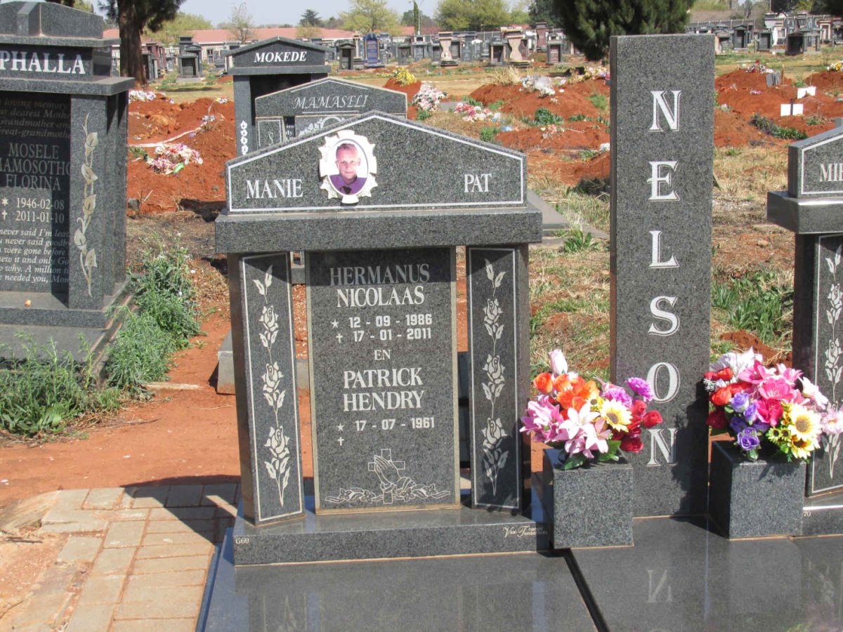 NELSON Hermanus Nicolaas 1986-2011 & NELSON Patrick Hendry 1961- 