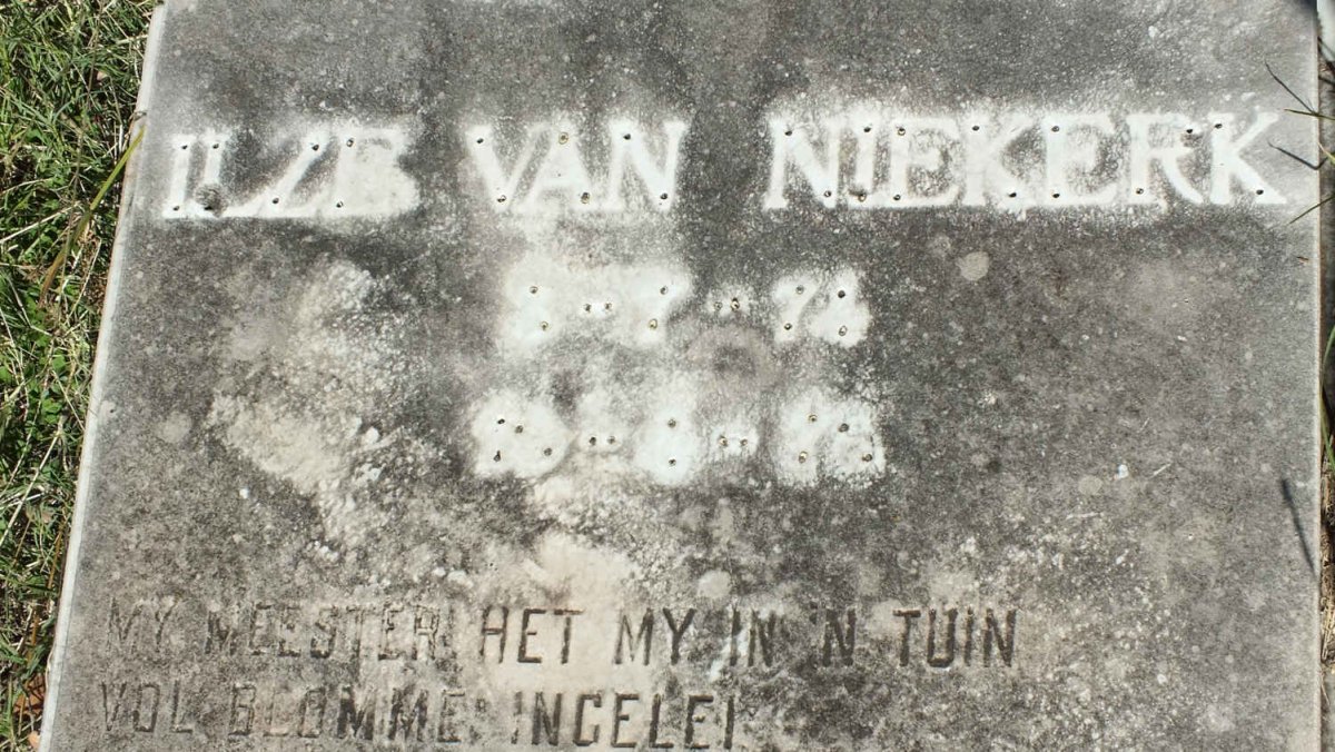 NIEKERK Ilze, van 1974-