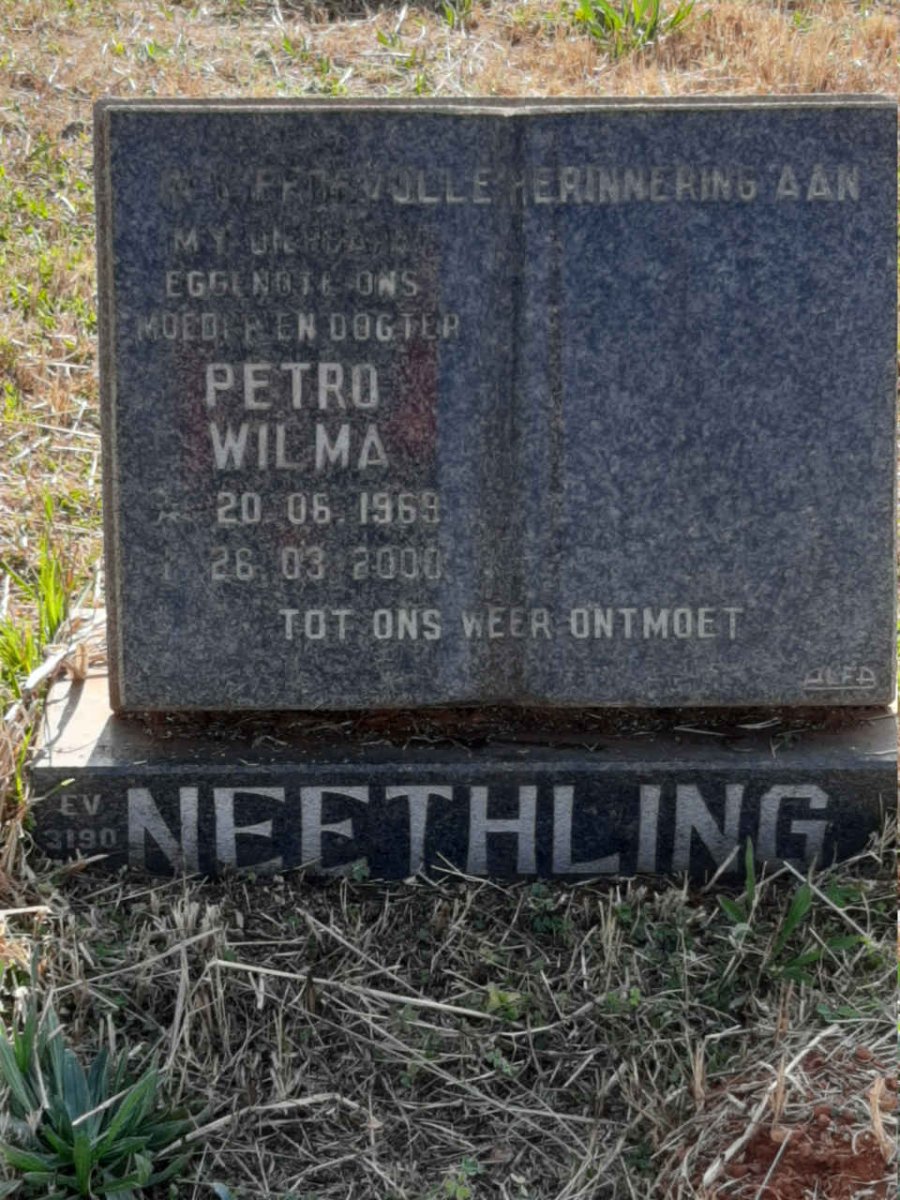 NEETHLING Petro Wilma 1969-2000