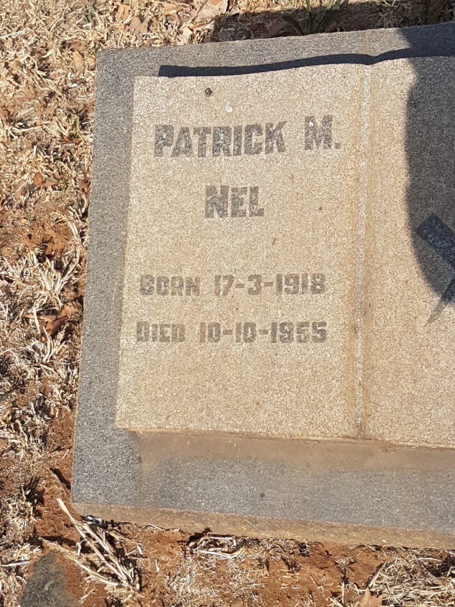 NEL Patrick M. 1918-1955
