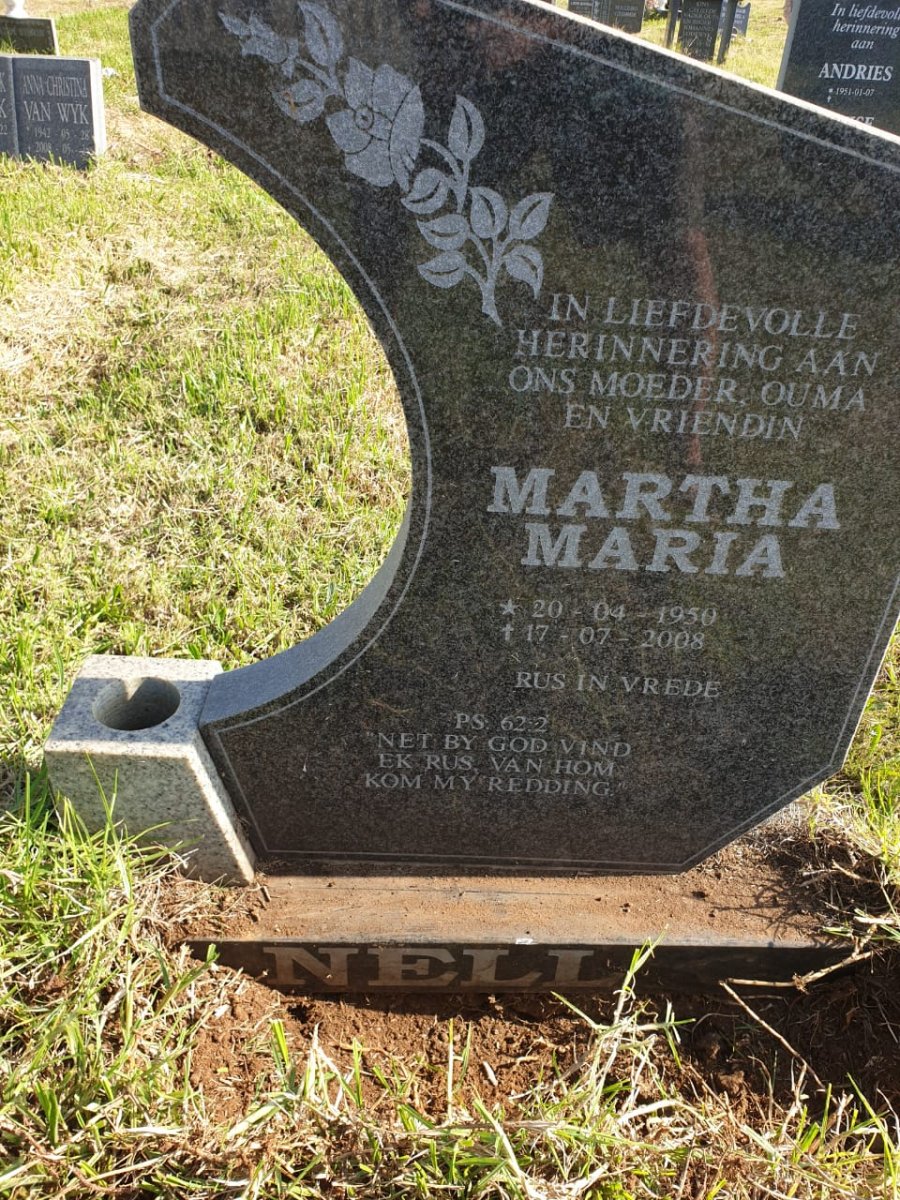NELL Martha Maria 1950-2008