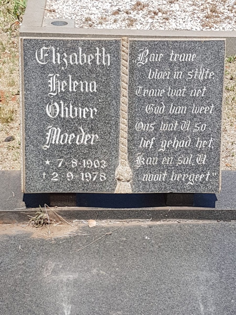 OLIVIER Elizabeth Helena 1903-1978