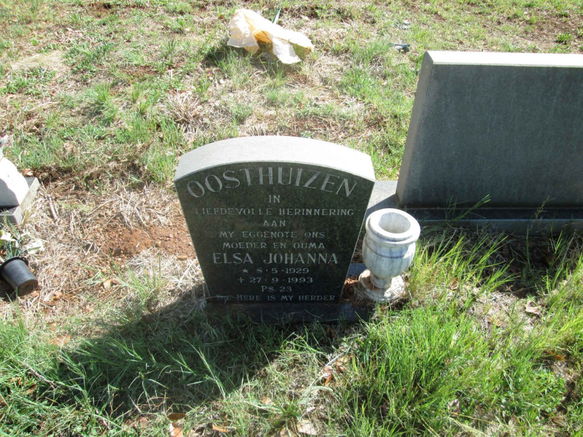 OOSTHUIZEN Elsa Johanna 1929-1993