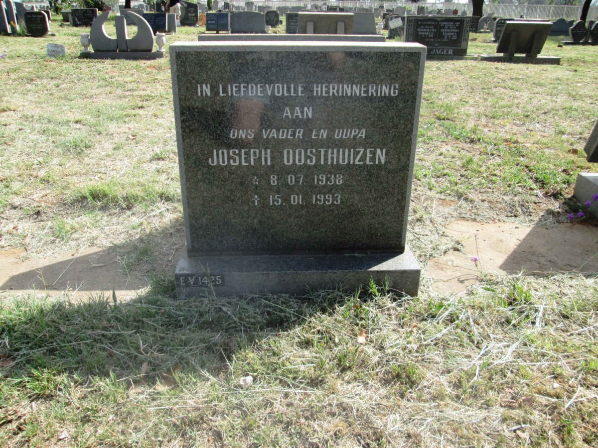 OOSTHUIZEN Joseph 1938-1993