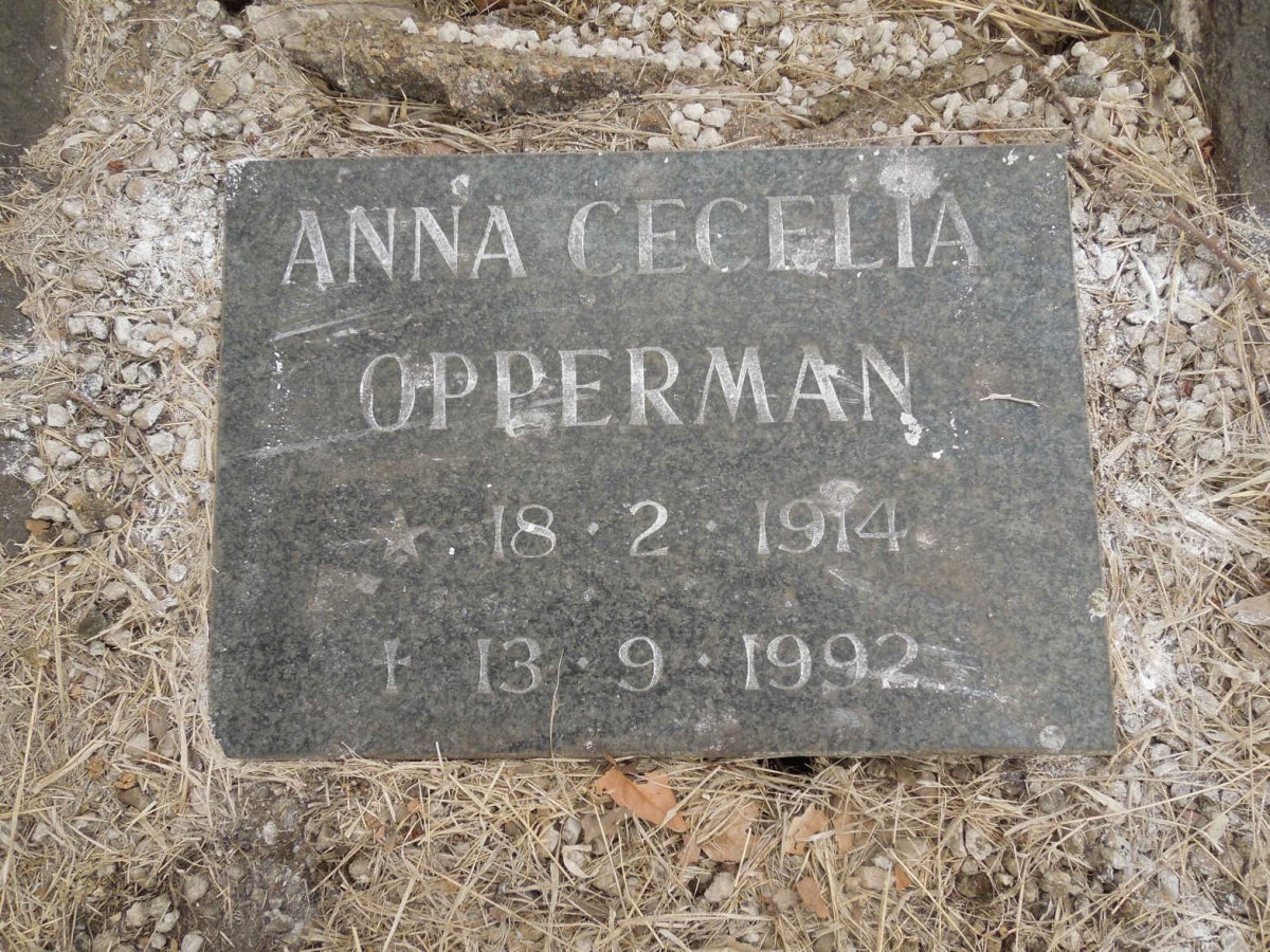 OPPERMAN Anna Cecelia 1914-1992