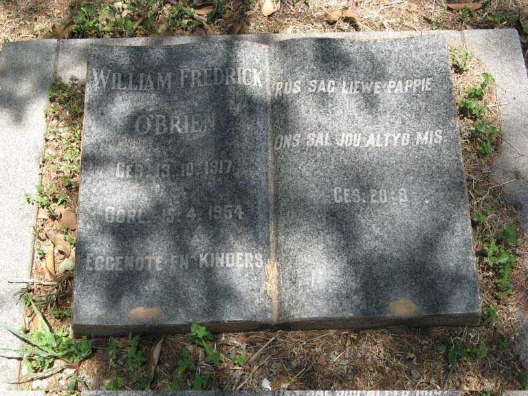 O'BRIEN William Fredrick 1917-1954
